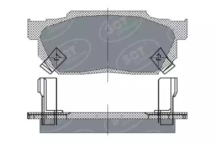 Комплект тормозных колодок (SCT Germany: SP 150 PR)