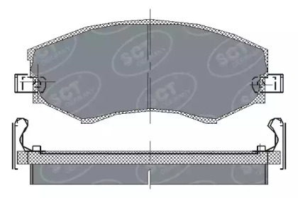 Комплект тормозных колодок (SCT Germany: SP 151 PR)