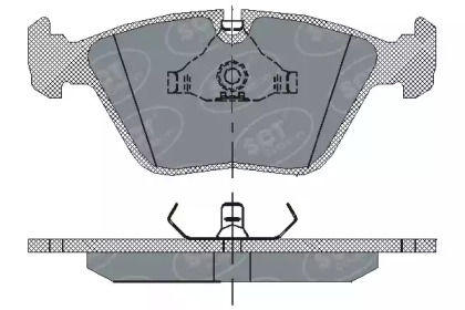 Комплект тормозных колодок (SCT Germany: SP 152 PR)