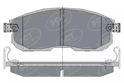 Комплект тормозных колодок (SCT Germany: SP 153 PR)