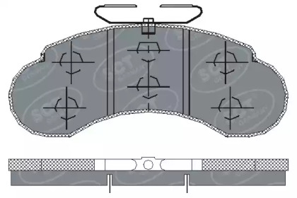 Комплект тормозных колодок (SCT Germany: SP 155 PR)