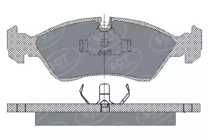 Комплект тормозных колодок (SCT Germany: SP 158 PR)