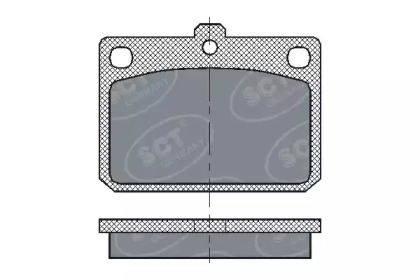 Комплект тормозных колодок (SCT Germany: SP 159 PR)