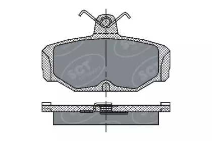 Комплект тормозных колодок (SCT Germany: SP 161 PR)