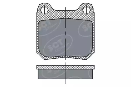 Комплект тормозных колодок (SCT Germany: SP 162 PR)