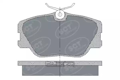 Комплект тормозных колодок (SCT Germany: SP 167 PR)