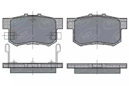 Комплект тормозных колодок (SCT Germany: SP 168 PR)