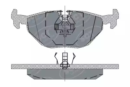 Комплект тормозных колодок (SCT Germany: SP 170 PR)