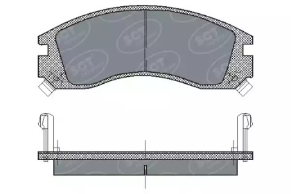 Комплект тормозных колодок (SCT Germany: SP 171 PR)
