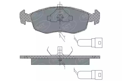 Комплект тормозных колодок (SCT Germany: SP 172 PR)