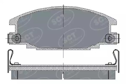 Комплект тормозных колодок (SCT Germany: SP 174 PR)