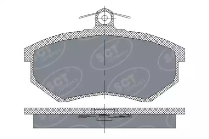 Комплект тормозных колодок (SCT Germany: SP 175 PR)