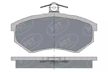 Комплект тормозных колодок (SCT Germany: SP 176 PR)
