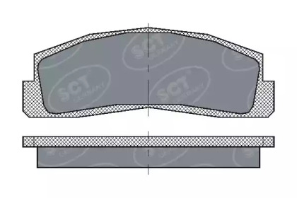 Комплект тормозных колодок (SCT Germany: SP 179 PR)