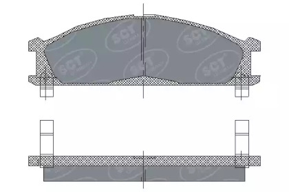 Комплект тормозных колодок (SCT Germany: SP 185 PR)