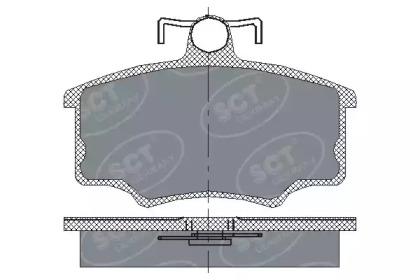Комплект тормозных колодок (SCT Germany: SP 186 PR)