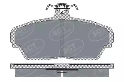 Комплект тормозных колодок (SCT Germany: SP 187 PR)