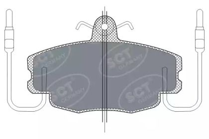 Комплект тормозных колодок (SCT Germany: SP 189 PR)