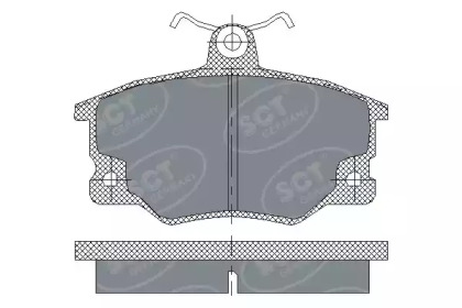 Комплект тормозных колодок (SCT Germany: SP 191 PR)