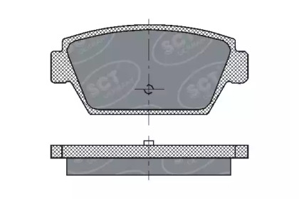 Комплект тормозных колодок (SCT Germany: SP 192 PR)