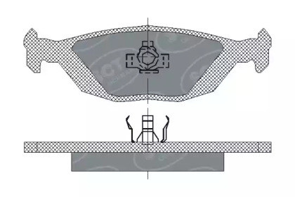 Комплект тормозных колодок (SCT Germany: SP 194 PR)