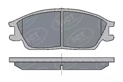 Комплект тормозных колодок (SCT Germany: SP 207 PR)