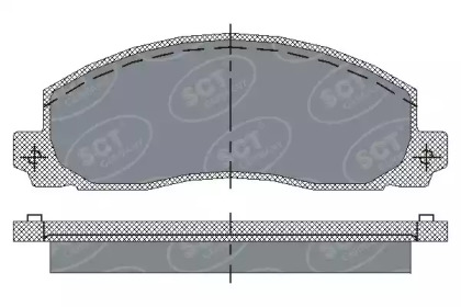 Комплект тормозных колодок (SCT Germany: SP 208 PR)