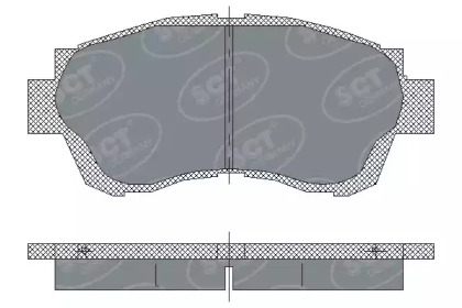 Комплект тормозных колодок (SCT Germany: SP 209 PR)