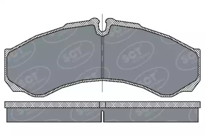 Комплект тормозных колодок (SCT Germany: SP 212 PR)