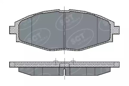 Комплект тормозных колодок (SCT Germany: SP 213 PR)