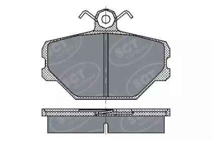 Комплект тормозных колодок (SCT Germany: SP 217 PR)