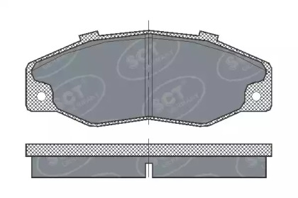 Комплект тормозных колодок (SCT Germany: SP 218 PR)