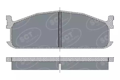 Комплект тормозных колодок (SCT Germany: SP 219 PR)