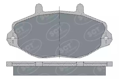 Комплект тормозных колодок (SCT Germany: SP 223 PR)
