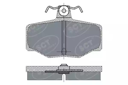 Комплект тормозных колодок (SCT Germany: SP 224 PR)