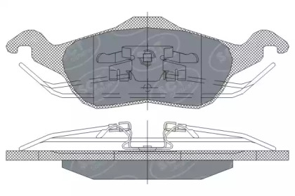 Комплект тормозных колодок (SCT Germany: SP 237 PR)