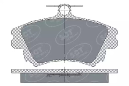 Комплект тормозных колодок (SCT Germany: SP 240 PR)