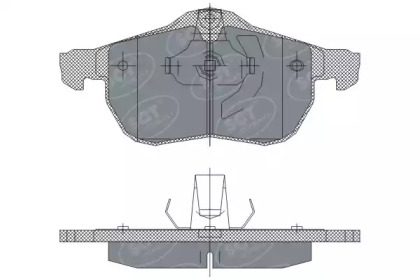 Комплект тормозных колодок (SCT Germany: SP 243 PR)