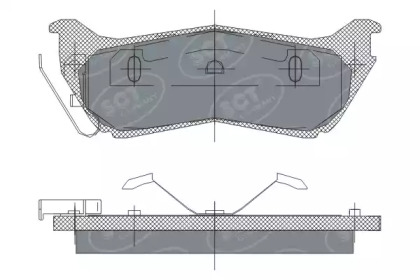 Комплект тормозных колодок (SCT Germany: SP 245 PR)