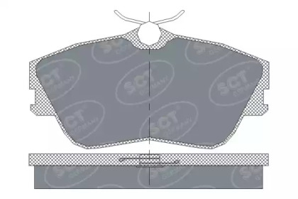 Комплект тормозных колодок (SCT Germany: SP 250 PR)