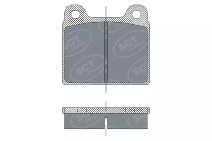 Комплект тормозных колодок (SCT Germany: SP 251 PR)