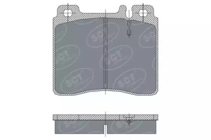 Комплект тормозных колодок (SCT Germany: SP 256 PR)