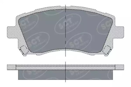 Комплект тормозных колодок (SCT Germany: SP 258 PR)