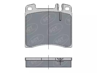 Комплект тормозных колодок (SCT Germany: SP 260 PR)