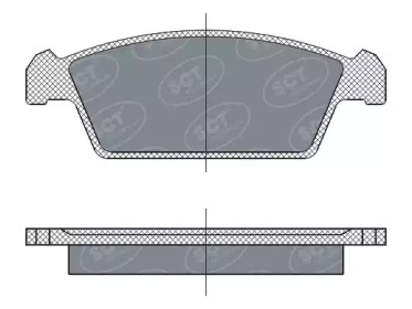 Комплект тормозных колодок (SCT Germany: SP 264 PR)