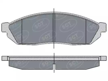 Комплект тормозных колодок (SCT Germany: SP 265 PR)