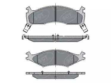 Комплект тормозных колодок (SCT Germany: SP 267 PR)