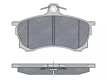 Комплект тормозных колодок (SCT Germany: SP 268 PR)