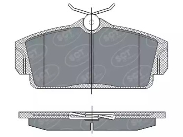 Комплект тормозных колодок (SCT Germany: SP 269 PR)