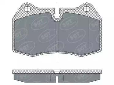 Комплект тормозных колодок (SCT Germany: SP 272 PR)